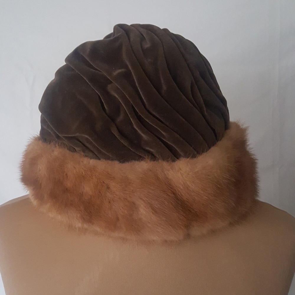 Mink rimmed custom hat